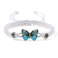 Couple Butterfly Buckle Braided Bracelet Pi-Mart