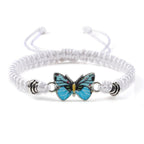 Couple Butterfly Buckle Braided Bracelet Pi-Mart