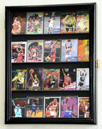 20 Sport Cards Collectible Card Display Case Cabinet Holder Wall Rack 98% UV, Lockable The Military Gift Store