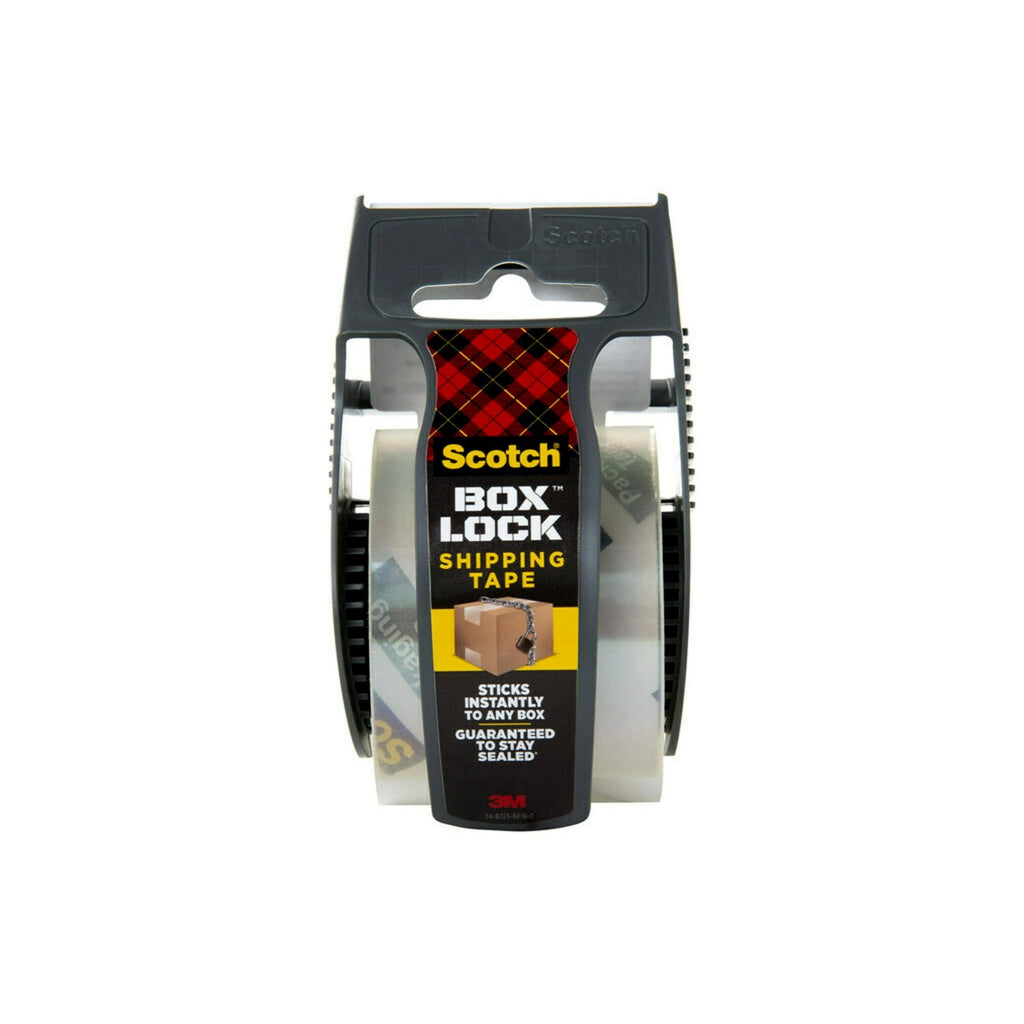Scotch Box Lock Packaging Tape, Clear, 1.88 in. x 25.6 yd., 1.5 in. Core, 1 Total EasyOptionXY LLC