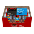 Scotch Heavy Duty Shipping Packaging Tape Dispensers, Clear, 1.88 in x 22.2 yd, 1.5" Core, 6 Pack EasyOptionXY LLC