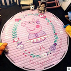 Explosion models Ins cotton car storage mat storage toy mats Round outing children climbing mat storage bag Pi-Mart