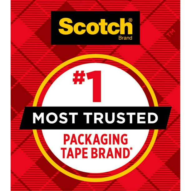 Scotch Heavy Duty Shipping Packaging Tape Dispensers, Clear, 1.88 in x 22.2 yd, 1.5" Core, 6 Pack EasyOptionXY LLC