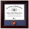 Flag Connections United States Marine Corps Certificate of Achievement Frame. The Military Gift Store
