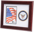 US Navy Medallion Portrait Picture Frame - 4 x 6 Picture Opening The Military Gift Store