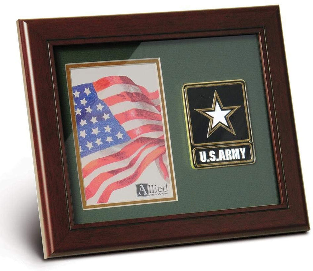 US EMS Medallion Portrait Picture Frame - 4 x 6 Picture Opening The Military Gift Store