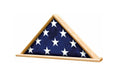Ceremonial Flag Display Triangle case is available in your choice of solid Oak or Walnut The Military Gift Store