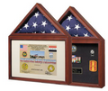 Capitol Flag Case with Certificate/Shadow Box – Holds 3’ x 5’ Flag The Military Gift Store