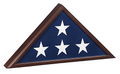 US Military Stuff Made in USA Burial Flag Case for 5'x9.5' Flag - Cherry Finish The Military Gift Store