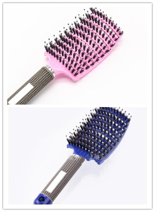 Hairbrush Anti Klit Brushy Haarborstel Women Detangler Hair Brush Bristle Nylon Scalp Massage  Teaser Hair Brush Comb Pi-Mart