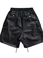 Men's Cargo Style Metallic Zipper Shorts