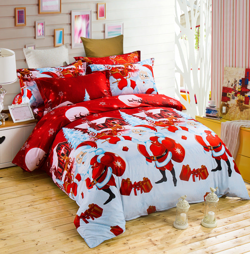 Santa bedding three-piece four-piece Pi-Mart