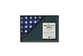 Shadow box for 5' x 9.5' flag with 8.5 x 11 Document holder, Black Finish The Military Gift Store