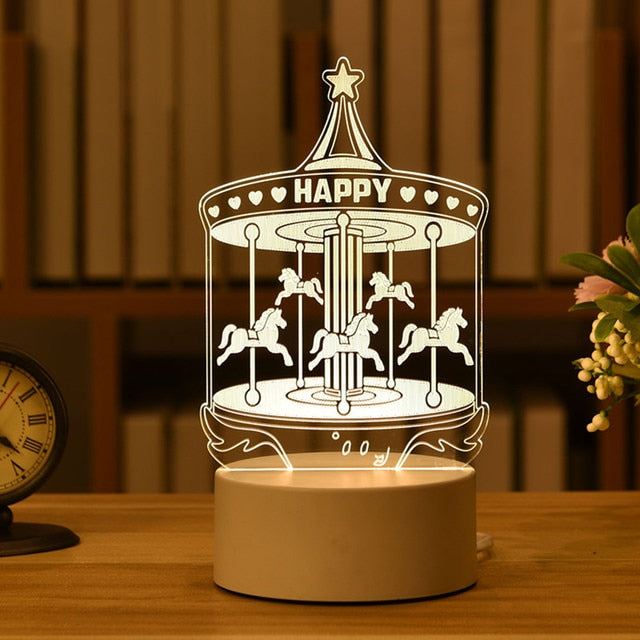 Kids 3D LED Creative Night Lamp - SJB-DIAMOND ELITES