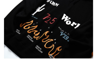 Fun letter printed sweatshirt Pi-Mart