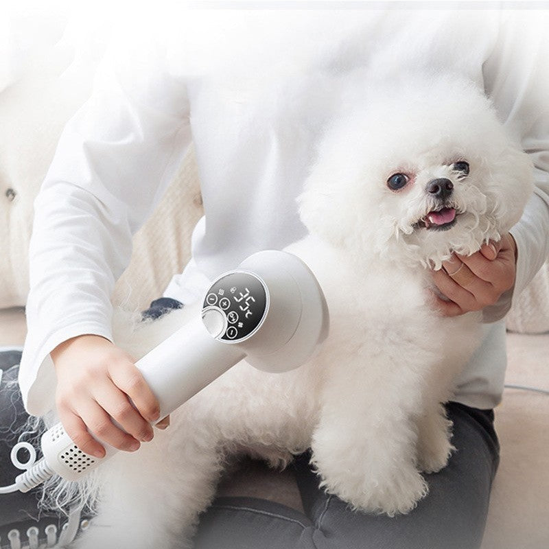 Smart Pet Hair Dryer Dog Golden Retriever Cat Grooming Hairdressing Blow & Comb Silent No Harm Pet Cleaning Supplies Pet Products Pi-Mart