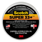 Scotch Super 33+ Vinyl Electrical Tape Roll And 3M 3407NA Friction Tape Roll, 2 Rolls Total