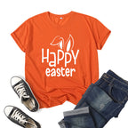 Women's Bunny Happy Easter Print Top Pi-Mart