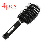 Hairbrush Anti Klit Brushy Haarborstel Women Detangler Hair Brush Bristle Nylon Scalp Massage  Teaser Hair Brush Comb Pi-Mart