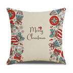 Santa Printed Cushion Sofa Cushion Home Furnishing Pi-Mart