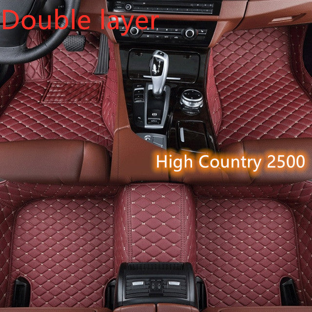 Fully Surrounded Car Leather Floor Mat Pad All Weather Protection Pi-Mart