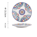 Underglaze Ceramic Tableware Bohemian Household Dishes Pi-Mart