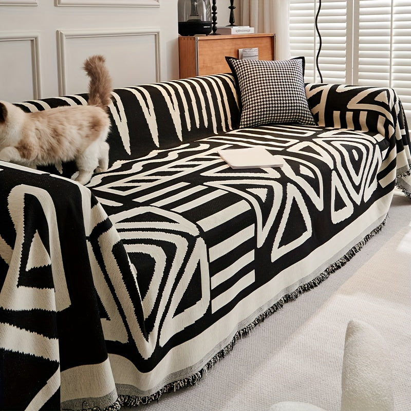 1pc Boho Style Sofa Cover, Anti Pet Scratch Couch Cover, Y Non-Slip Sofa Slipcover Furniture Protector, for Bedroom Living Room Home Decor Couch Cover Blanket Sofa Cover Blanket Sofa Throw Blanket