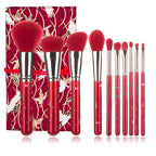 Christmas Portable Makeup Brush With Red Handle Pi-Mart