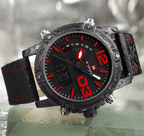 Men's Multifunction Digital Analog Waterproof Watch With Alarm And Automatic Time Zones Unique Design Excellent Gift - SJB-DIAMOND ELITES