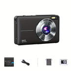 Digital Camera, Camkory FHD 1080P Camera 44MP Point and Shoot Digital Cameras with 32GB SD Card, 16X Zoom, Lanyard, Compact Small Camera, Best Gift for Boys Girls Lootquake LLC