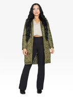 Quilted Down Jacket - Lightweight Hooded Coat | Femstylo