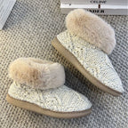 Super Thick Thermal Cotton Boots Short Tube Pi-Mart