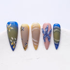 1069 Handmade Nail Wear Nail Art Reusable Press on Nails False Nails