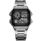 Luxury Famous Sports Business Square Retro Watch Waterproof 50M WIth Count Down Timer Digital Stopwatch Clock For Men and Woman Unisex Watch - SJB-DIAMOND ELITES