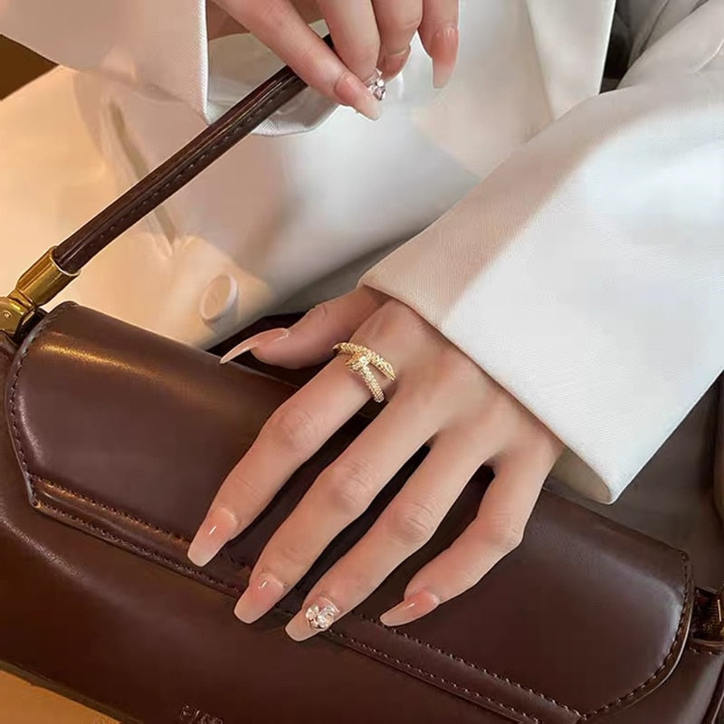 Classic Korean Style Copper Zircon Ring Pi-Mart