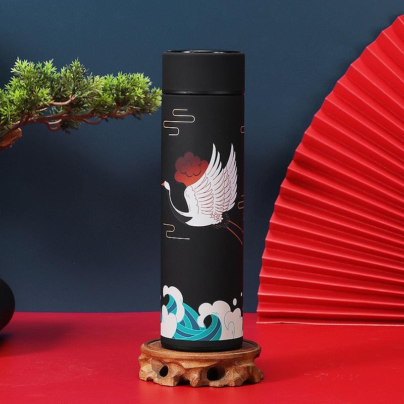 450mln Style Intelligent Thermos Bottle Classical Style Touch Display Stainless Steel Vacuum Flask Mug Water Bottles Temperature Display Insulated Vacuum Insulated 304 Stainless Steel Water Bottle Heat Resistant Insulated  Water Bottle Stevvex