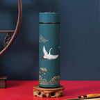 450mln Style Intelligent Thermos Bottle Classical Style Touch Display Stainless Steel Vacuum Flask Mug Water Bottles Temperature Display Insulated Vacuum Insulated 304 Stainless Steel Water Bottle Heat Resistant Insulated  Water Bottle Stevvex