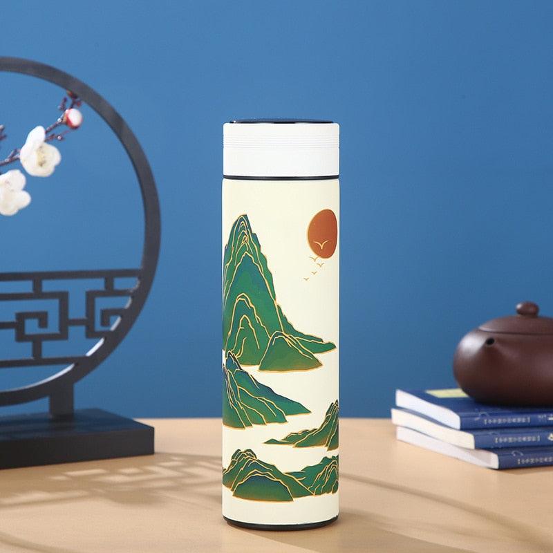 450mln Style Intelligent Thermos Bottle Classical Style Touch Display Stainless Steel Vacuum Flask Mug Water Bottles Temperature Display Insulated Vacuum Insulated 304 Stainless Steel Water Bottle Heat Resistant Insulated  Water Bottle Stevvex