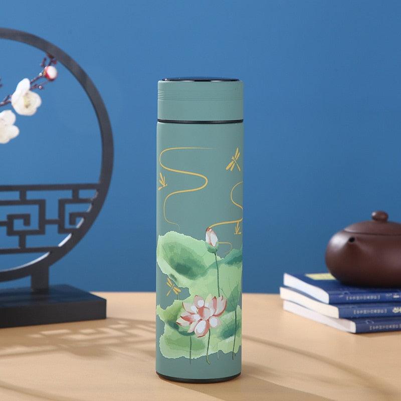 450mln Style Intelligent Thermos Bottle Classical Style Touch Display Stainless Steel Vacuum Flask Mug Water Bottles Temperature Display Insulated Vacuum Insulated 304 Stainless Steel Water Bottle Heat Resistant Insulated  Water Bottle Stevvex