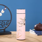 450mln Style Intelligent Thermos Bottle Classical Style Touch Display Stainless Steel Vacuum Flask Mug Water Bottles Temperature Display Insulated Vacuum Insulated 304 Stainless Steel Water Bottle Heat Resistant Insulated  Water Bottle Stevvex
