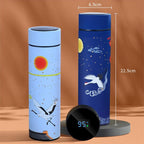 450mln Style Intelligent Thermos Bottle Classical Style Touch Display Stainless Steel Vacuum Flask Mug Water Bottles Temperature Display Insulated Vacuum Insulated 304 Stainless Steel Water Bottle Heat Resistant Insulated  Water Bottle Stevvex