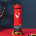 450mln Style Intelligent Thermos Bottle Classical Style Touch Display Stainless Steel Vacuum Flask Mug Water Bottles Temperature Display Insulated Vacuum Insulated 304 Stainless Steel Water Bottle Heat Resistant Insulated  Water Bottle Stevvex