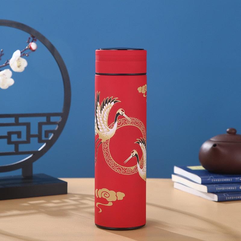450mln Style Intelligent Thermos Bottle Classical Style Touch Display Stainless Steel Vacuum Flask Mug Water Bottles Temperature Display Insulated Vacuum Insulated 304 Stainless Steel Water Bottle Heat Resistant Insulated  Water Bottle Stevvex