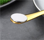 24-Piece Stainless Steel Tableware Set - One-Piece Molded Knife Fork Spoon Collection Pi-Mart