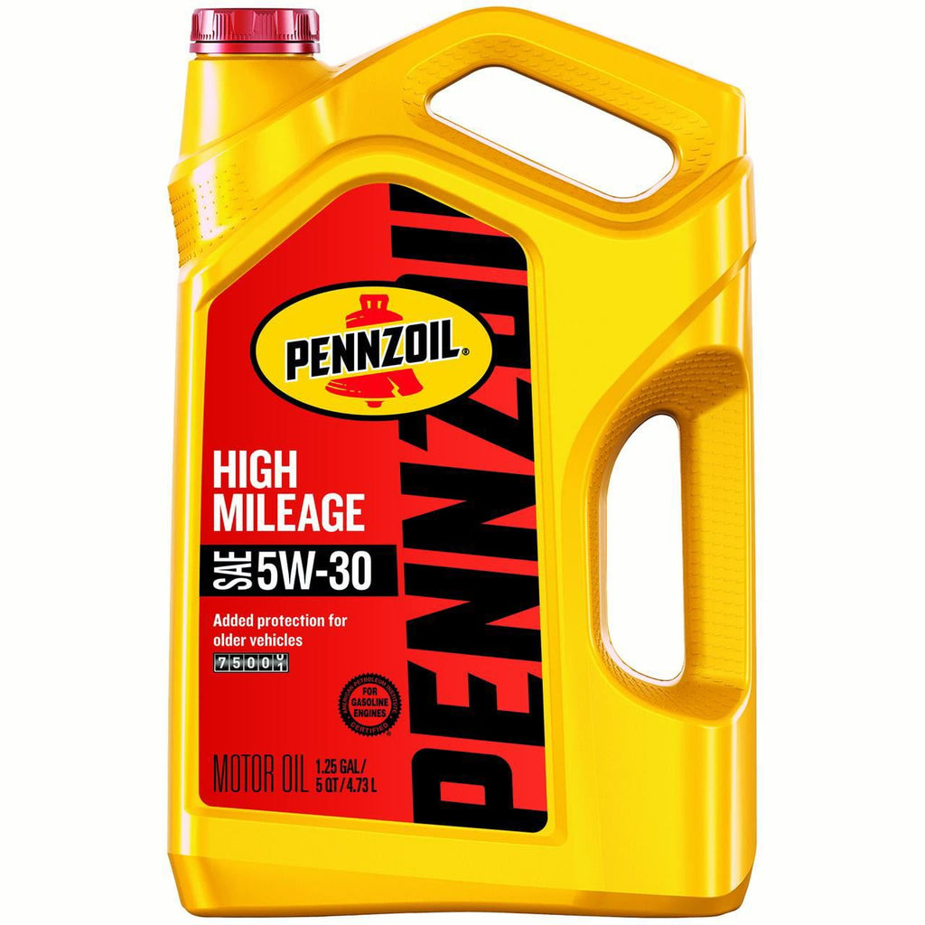 Pennzoil High Mileage 5W-30 Motor Oil for Vehicles Over 75K Miles, 5 Quart EasyOptionXY LLC
