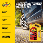 Pennzoil High Mileage 5W-30 Motor Oil for Vehicles Over 75K Miles, 5 Quart EasyOptionXY LLC