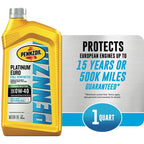 Pennzoil Platinum Euro Full Synthetic 0W-40 Motor Oil, 1 Quart EasyOptionXY LLC