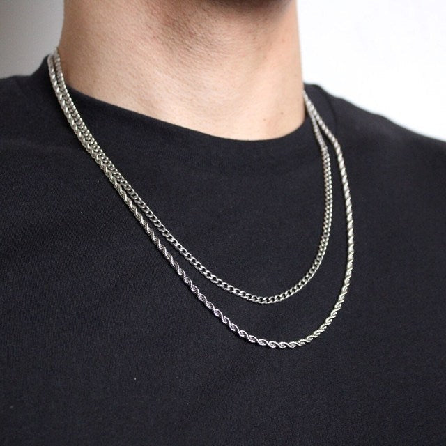 Twisted Rope Links Collar Necklace Pi-Mart