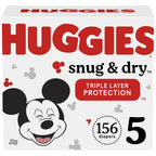 Huggies Snug & Dry Baby Diapers Size 5; Count 156