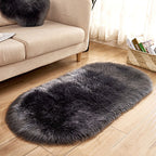 Oval wool-like carpet Pi-Mart